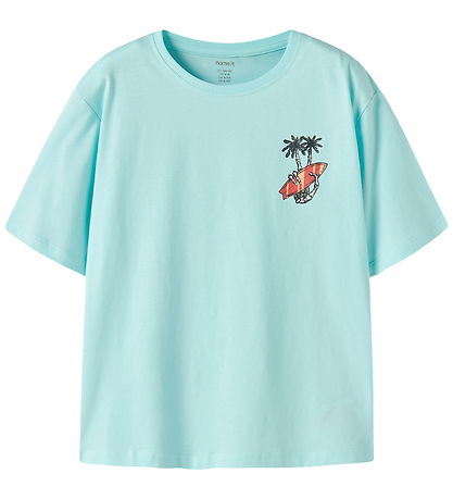 Name It T-shirt - 2-pak - NkmVagno - Grey Melange/Limpet Shell