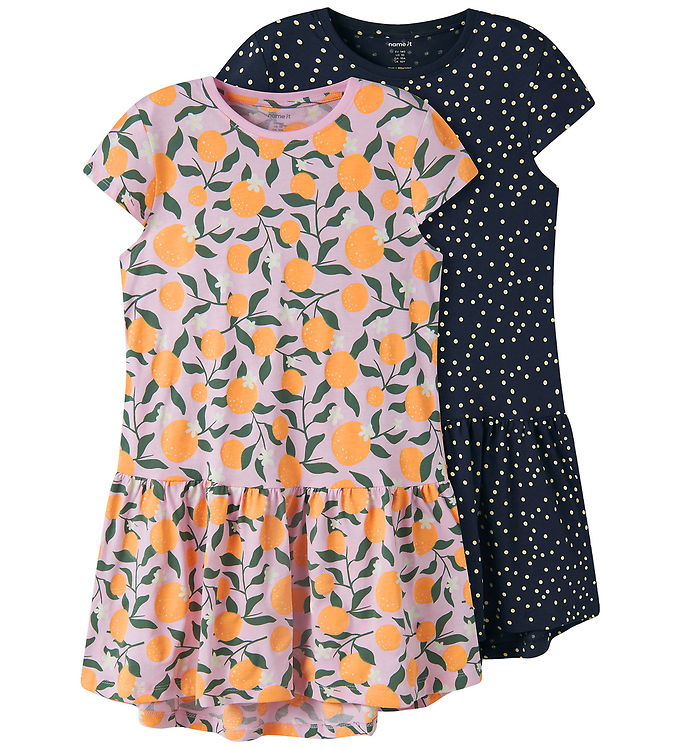 Name It Kjole - 2-pak - NkfVigga - Pirouette/Navy Blazer