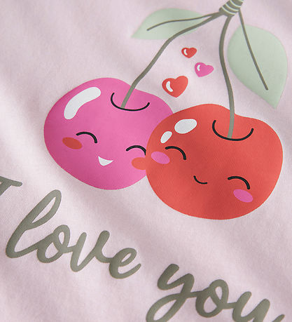 Name It Shortssæt - Shorts/T-shirt - NmfVilinse - Cradle Pink/He