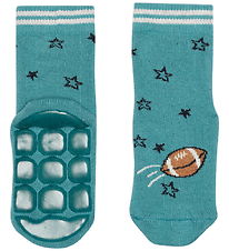 Melton Socks - Anti-Slip - Football - Ocean Green