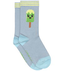 Melton Socks - Popsicle - Faded Denim