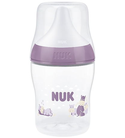 Nuk Sutteflaske - 150 ml - Perfect Match - Hippo - Lilla