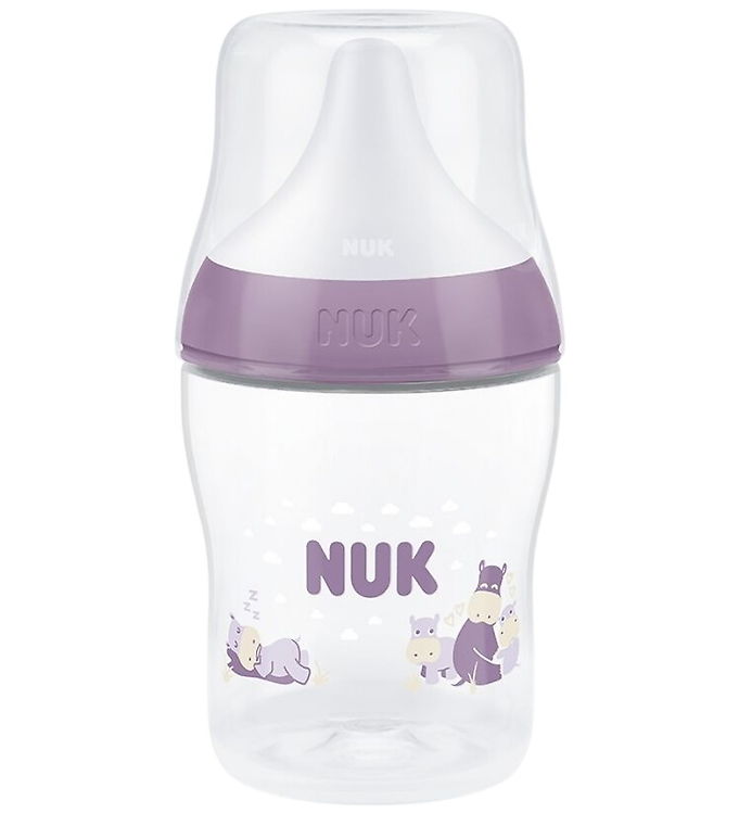 Nuk Sutteflaske - Perfect Match - 150 ml - Hippo - Lilla