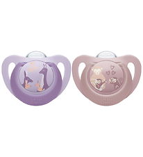 Nuk Sutter - 2-pak - First Choice - Monkey/Kangaroo - Lilac/Rose