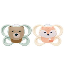 Nuk Sutter - 2-pak - Perfect Match Air - Fox/Bear - Grøn/Soft Or