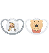 Nuk Sutter - 2-pak - Perfect Match Air - Peter Plys - Hvid/Grå