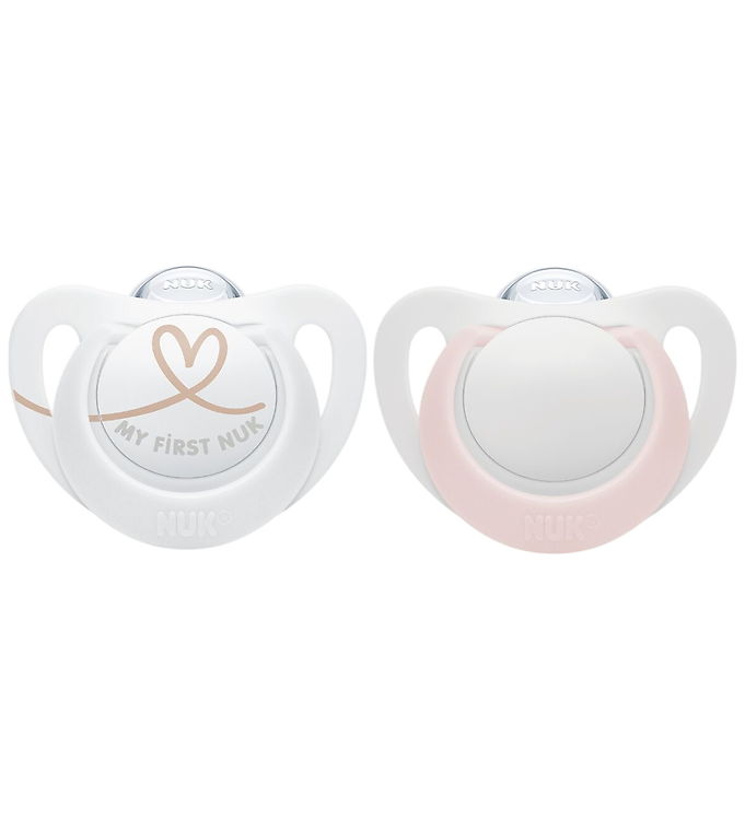 Nuk Sutter - 2-pak - Star - Pink/Hvid