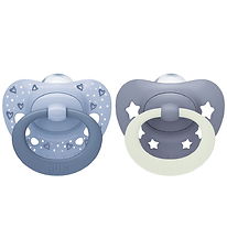 Nuk Sutter - 2-pak - First Choice - Day & Night - Blå