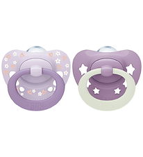 Nuk Sutter - 2-pak - First Choice - Day & Night - Lilla
