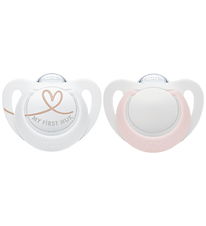 Nuk Sutter - 2-pak - Star - Pink/Hvid