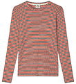 Mads Nørgaard Blouse - Rib - Talino - Fiery Red/Vanilla Ice