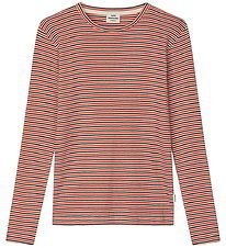 Mads Nørgaard Blouse - Rib - Talino - Fiery Red/Vanilla Ice