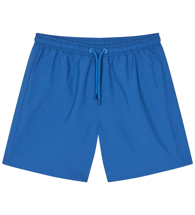 Mads Nørgaard Sea Sandrino Shorts Bright Cobalt Med Logo - Str. 12y 152cm