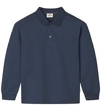 Mads Nørgaard Polo shirt - Light Terry Jan - Sky Captain