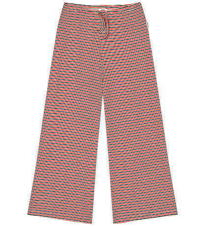 Mads Nørgaard Bukser - Rib - Stripe Verona - Fiery Red/Vanilla I