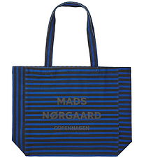 Mads Nørgaard Shopper - Boutiqno Athens - AOP - True Blue/Black