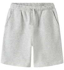 LMTD Shorts - Noos - Long - NlnNizu - Light Grey Melange