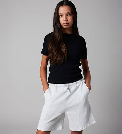 LMTD Shorts - Noos - Long - NlnNizu - Light Grey Melange