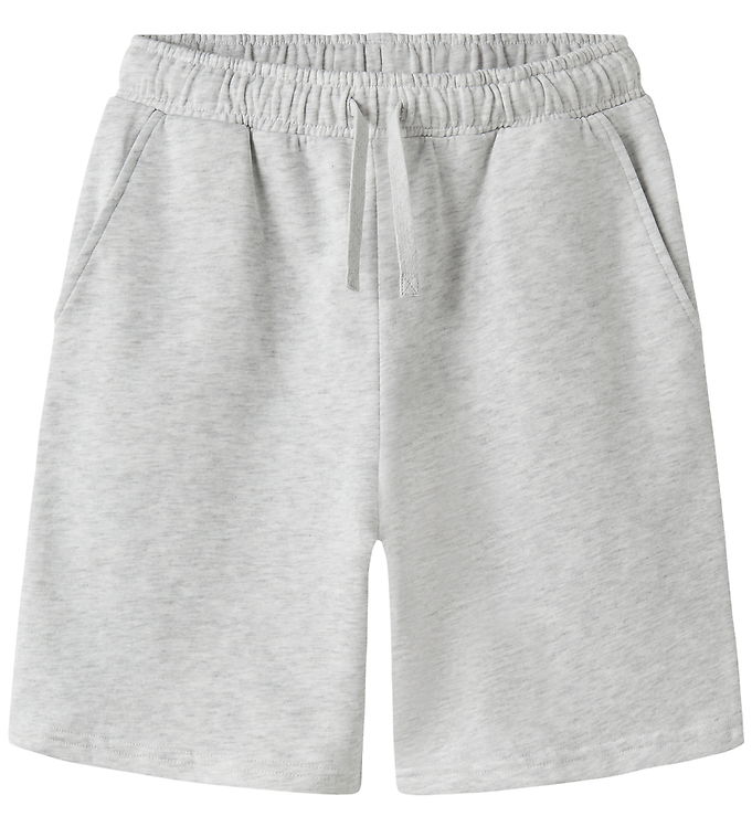 LMTD Lange Sweatshorts Nizu Light Grey Melange