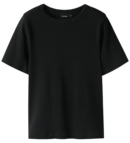 LMTD T-shirt - Noos - Rib - Short - NlfHinaja - Black