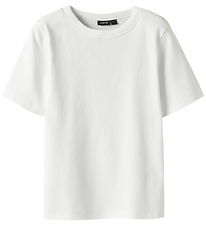 LMTD T-shirt - Noos - Rib - Short - NlfHinaja - Bright White