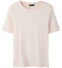 LMTD T-shirt - Noos - Rib - Short - NlfHinaja - Pink Marshmallow