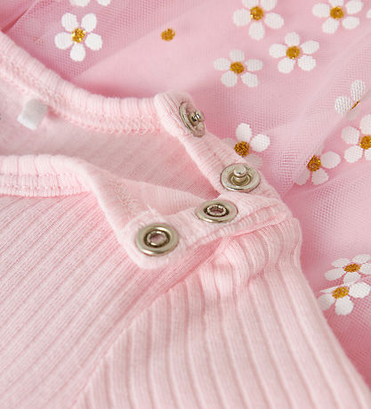 Name It Kjole - NbfFloral - Cradle Pink