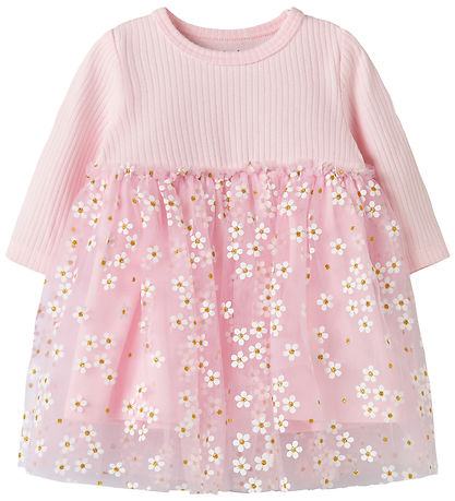 Name It Kjole - NbfFloral - Cradle Pink