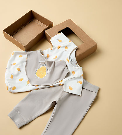 Name It Gaveæske - Busker/Body k/æ/Savlesmæk - Chateau Gray