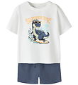 Name It Shortssæt - NmmVigor - Bright White/Summer Time