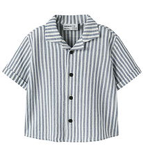 Name It Skjorte  - NmmFedenis - Vintage Indigo/Cloud Dancer