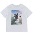 Name it T-shirt - NkmVoto - Bright White/Surf Dog