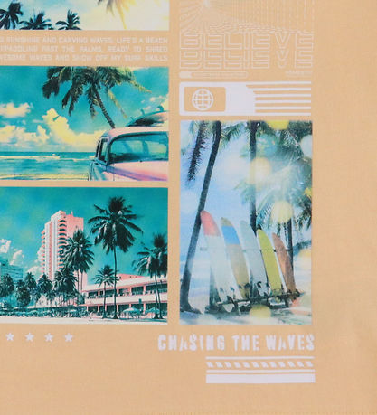 Name it T-shirt - NkmVoto - Peach Fuzz/Miami