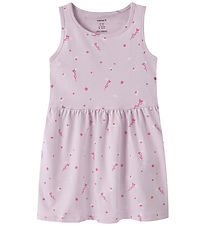 Name It Kjole - NmfVilinse - Lavender Fog/White Florals