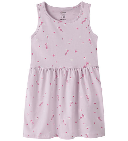 Name It Kjole - NmfVilinse - Lavender Fog/White Florals