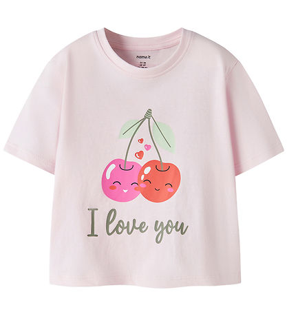 Name It T-shirt - NmfVilinse - Cradle Pink/Cherry Love