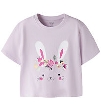 Name It T-shirt - NmfVilinse - Lavender Fog/Bunny