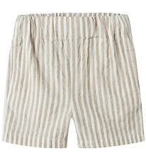 Name It Shorts - NmmFedenis - Chateau Gray/Cloud Dancer