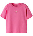Name It T-shirt - NmfVictoria - Strawberry Moon/Butterfly Embroi
