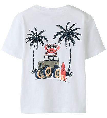 Name It T-shirt - NmmVelix - Bright White/Crab