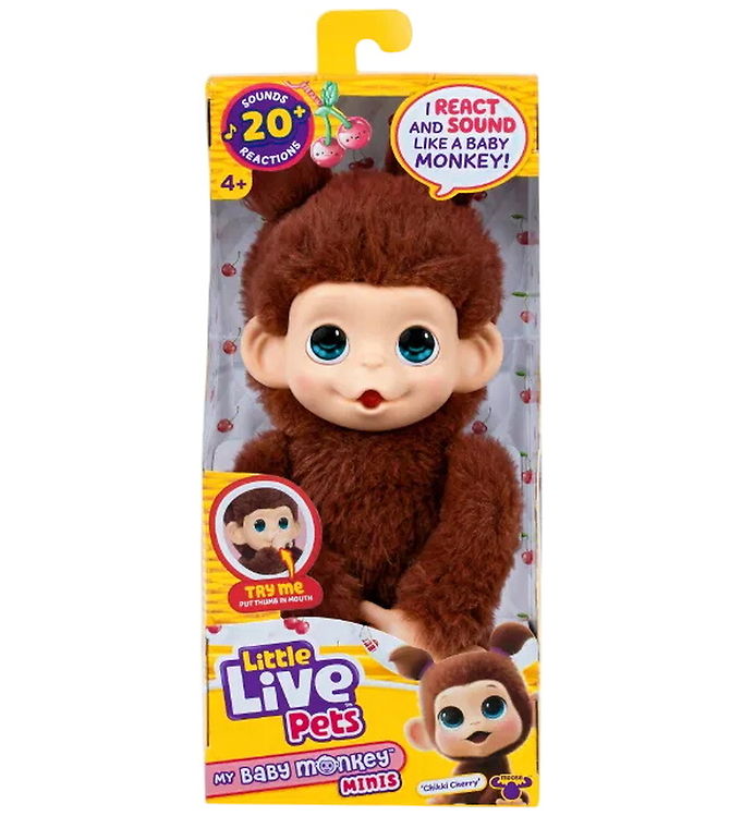Little Live Pets interaktiv Bamse - My Baby Mini Monkey - Chikki