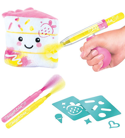 Airbrush Plush Bamse - Food'Tastic Mini - Assorteret