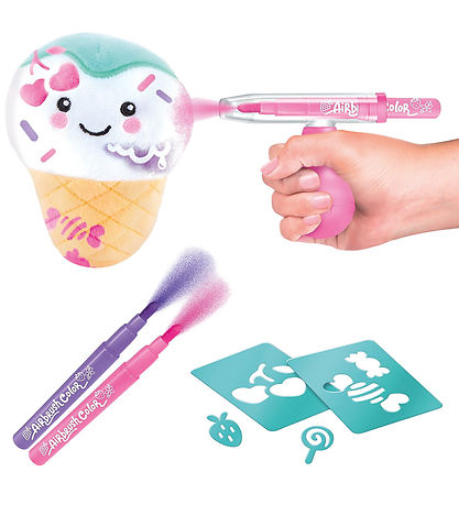 Airbrush Plush Bamse - Food'Tastic Mini - Assorteret