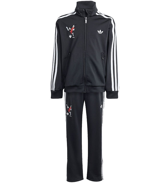 adidas Orginals Træningssæt - Firebird - Disney - Black/White