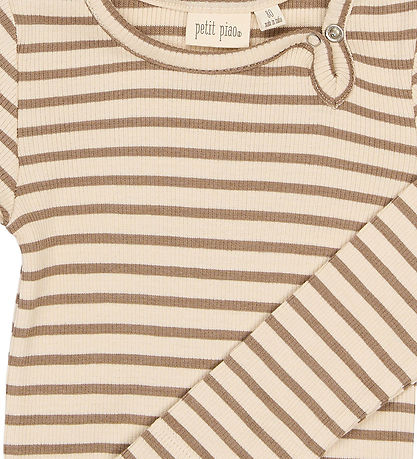 Petit Piao Body l/æ - Ginger Snap Striped