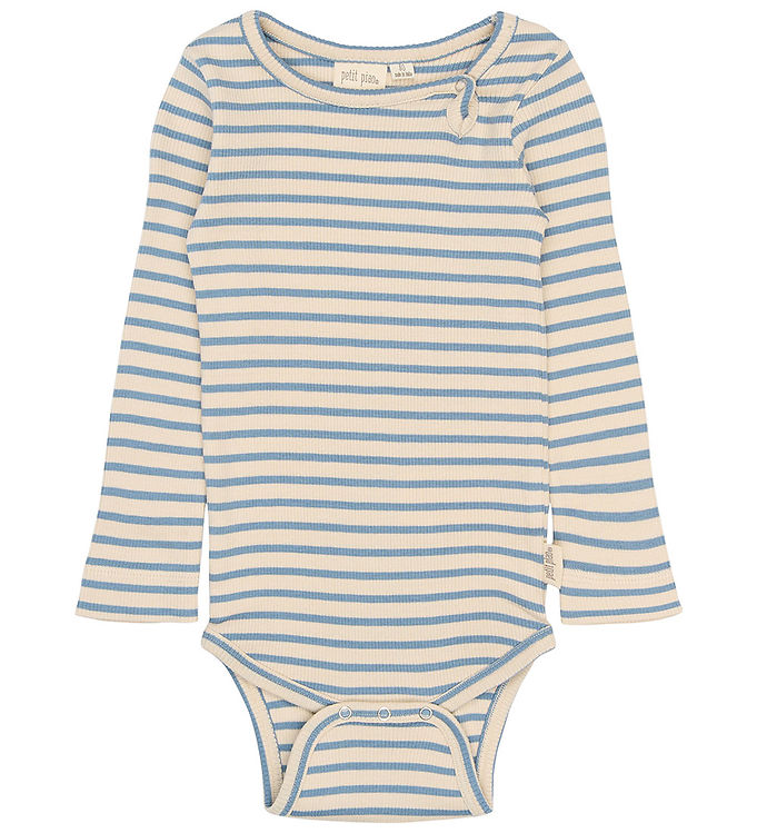 Petit Piao Body l/æ - Rib/Modal - PPSky - Infinity Striped