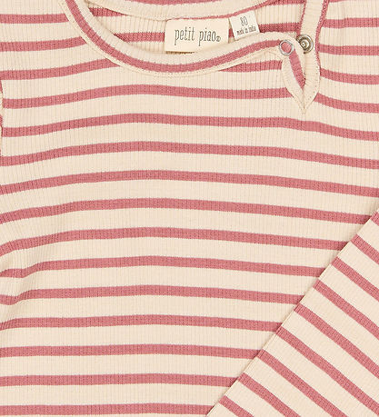 Petit Piao Body l/æ - Dusty Rose Striped