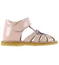 Angulus Sandals - Glitter Heart - Rosebud/Pastel Multi