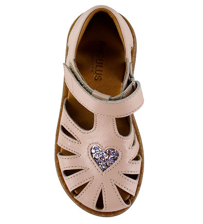 Angulus Sandaler - Glimmer Hjerte - Rosenbud/Pastel Multi
