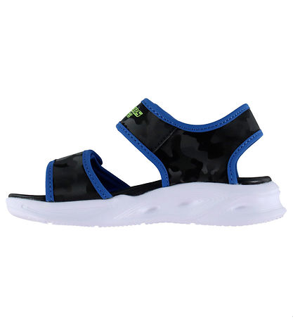 Skechers Sandaler m. Lys - Sola -Black/Blue